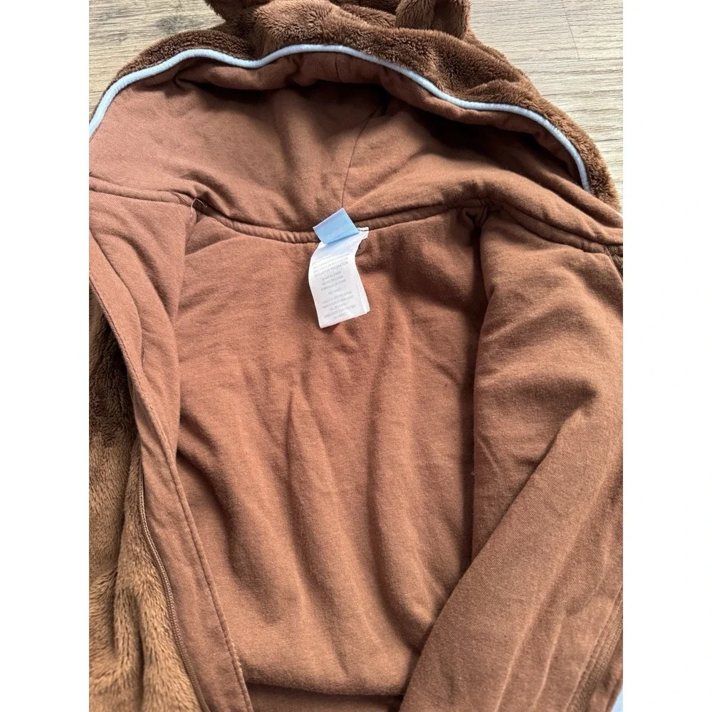 Disney Baby Winnie‎ the Pooh Infant Bunting Snowsuit Brown Bear Size 3-6 Months